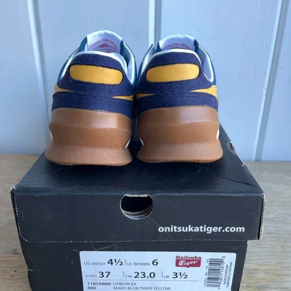 Onitsuka Tiger OHBORI EX MAKO BLUE/TIGER YELLOW - Picture 6 of 6